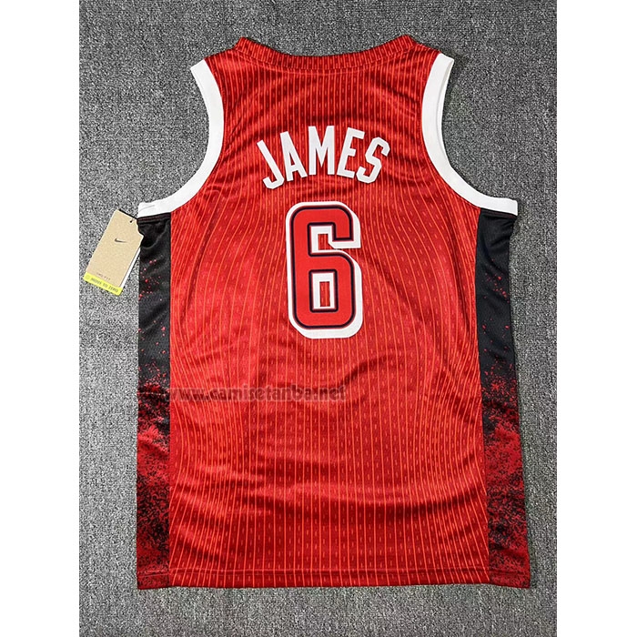 Camiseta USA 2024 LeBron James #6 Juegos Olimpicos Rojo